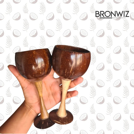 Coconut Shell Wine Glasses