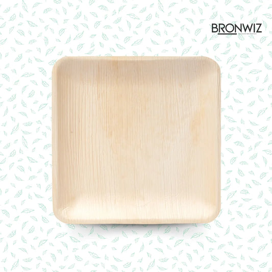 10 Inch Square Palm Leaf Plates